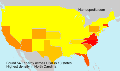 Surname Lehardy in USA Surname Lehardy in USA