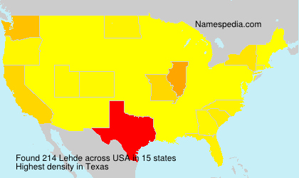 Surname Lehde in USA Surname Lehde in USA