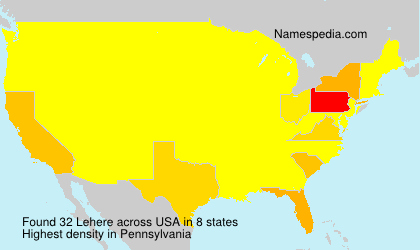Surname Lehere in USA Surname Lehere in USA