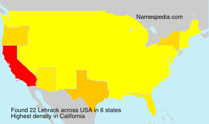 Surname Lehrack in USA Surname Lehrack in USA