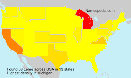 Surname Lehre in USA Surname Lehre in USA