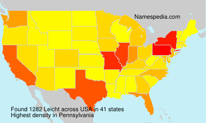Surname Leicht in USA Surname Leicht in USA