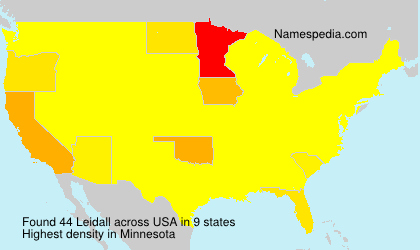 Surname Leidall in USA Surname Leidall in USA