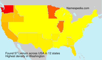 Surname Leinum in USA Surname Leinum in USA