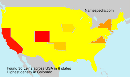 Surname Leinz in USA Surname Leinz in USA