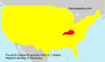 Surname Leiprecht in USA