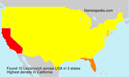 Surname Leizerovich in USA Surname Leizerovich in USA