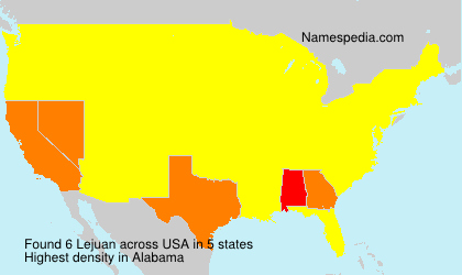 Surname Lejuan in USA