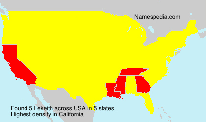 Surname Lekeith in USA Surname Lekeith in USA