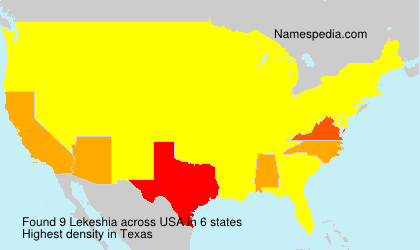 Surname Lekeshia in USA Surname Lekeshia in USA