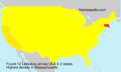 Surname Lekkakos in USA Surname Lekkakos in USA