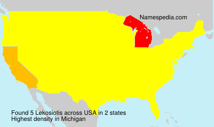 Surname Lekosiotis in USA Surname Lekosiotis in USA
