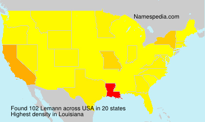 Surname Lemann in USA Surname Lemann in USA