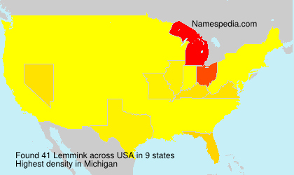 Surname Lemmink in USA Surname Lemmink in USA