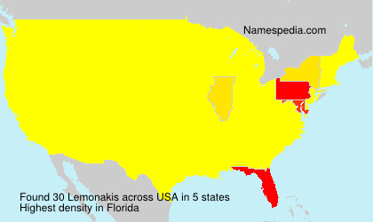 Surname Lemonakis in USA
