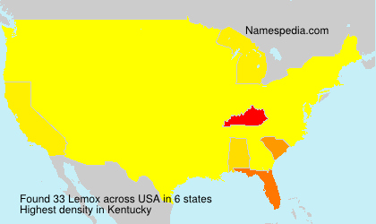 Surname Lemox in USA Surname Lemox in USA