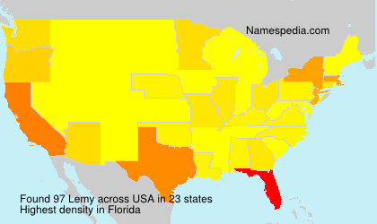 Surname Lemy in USA