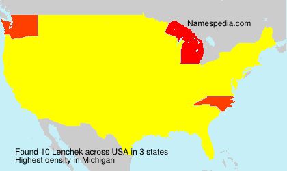 Surname Lenchek in USA Surname Lenchek in USA