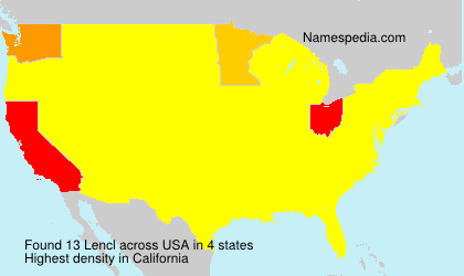 Surname Lencl in USA Surname Lencl in USA