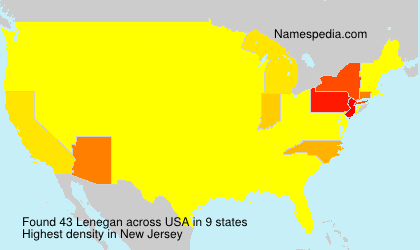 Surname Lenegan in USA Surname Lenegan in USA