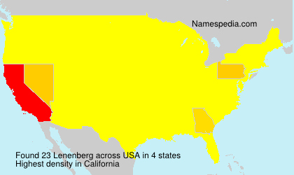 Surname Lenenberg in USA Surname Lenenberg in USA