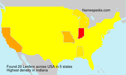 Surname Lenfers in USA Surname Lenfers in USA