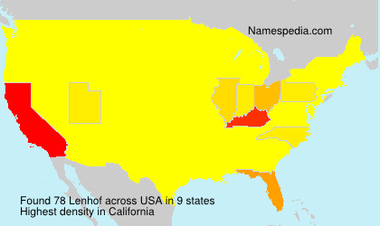 Surname Lenhof in USA Surname Lenhof in USA