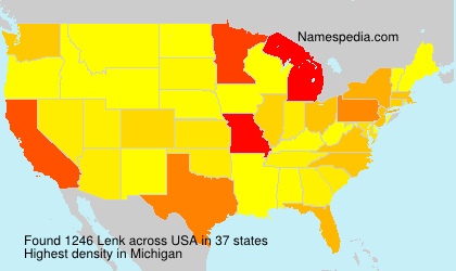 Surname Lenk in USA Surname Lenk in USA