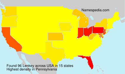 Surname Lenkey in USA Surname Lenkey in USA