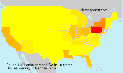 Surname Lenko in USA Surname Lenko in USA