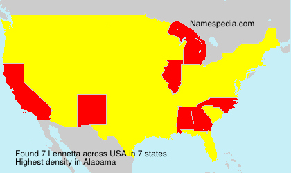 Surname Lennetta in USA Surname Lennetta in USA