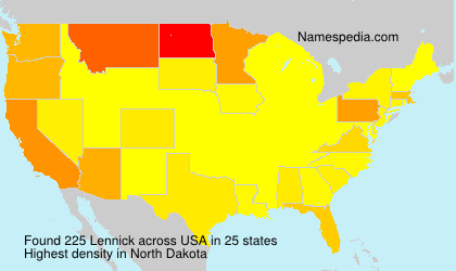 Surname Lennick in USA Surname Lennick in USA