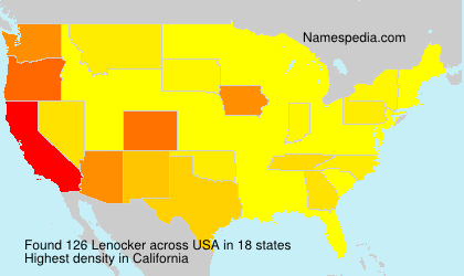 Surname Lenocker in USA Surname Lenocker in USA