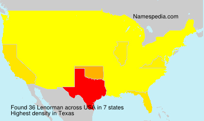 Surname Lenorman in USA Surname Lenorman in USA