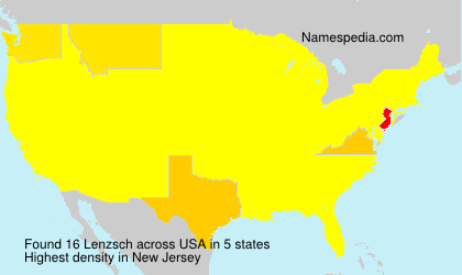Surname Lenzsch in USA Surname Lenzsch in USA