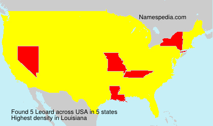 Surname Leoard in USA Surname Leoard in USA