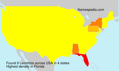 Surname Leontitsis in USA Surname Leontitsis in USA