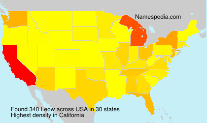 Surname Leow in USA Surname Leow in USA