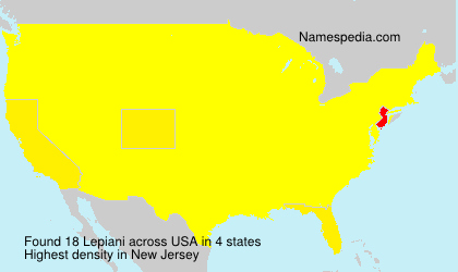 Surname Lepiani in USA Surname Lepiani in USA