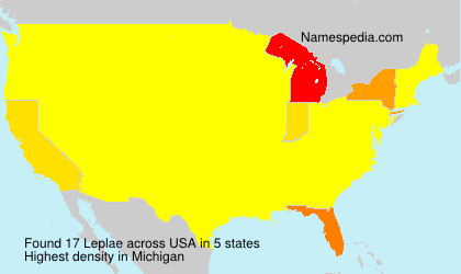Surname Leplae in USA Surname Leplae in USA