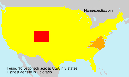 Surname Leppitsch in USA Surname Leppitsch in USA