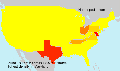 Surname Leptic in USA Surname Leptic in USA