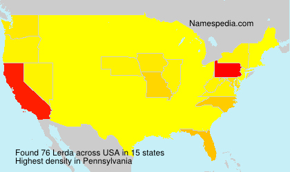 Surname Lerda in USA Surname Lerda in USA