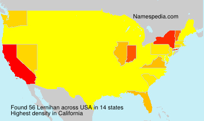 Surname Lernihan in USA Surname Lernihan in USA