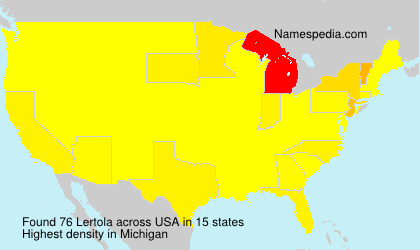 Surname Lertola in USA