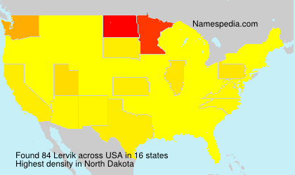 Surname Lervik in USA Surname Lervik in USA