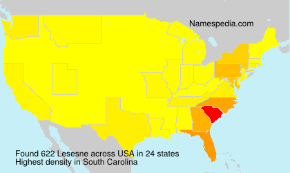 Surname Lesesne in USA Surname Lesesne in USA