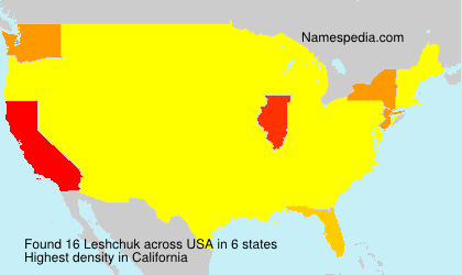 Surname Leshchuk in USA Surname Leshchuk in USA