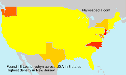 Surname Leshchyshyn in USA Surname Leshchyshyn in USA