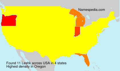 Surname Leshk in USA Surname Leshk in USA